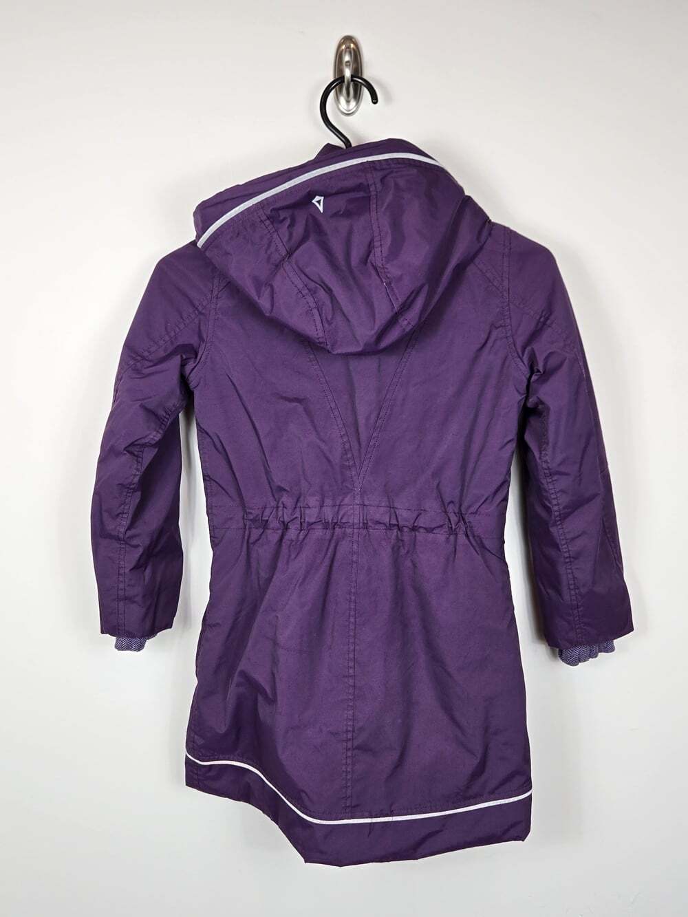 Iviva By Lululemon Girl 6 Purple Hooded winter Jacket Reflective Long Coat Parka - Picture 9 of 12